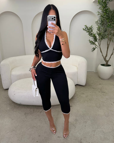 Cafe Society Capri Set (Black)