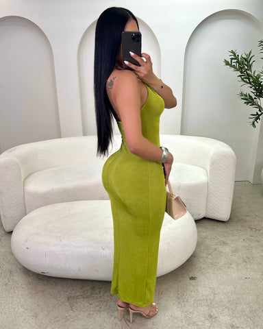 Olive Muse Midi Dress