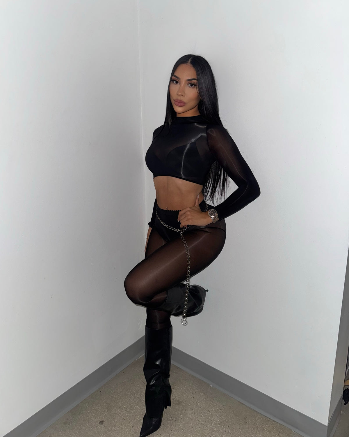 Mesh & Sexy Pant Set