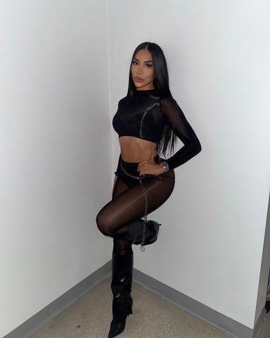 Mesh & Sexy Pant Set