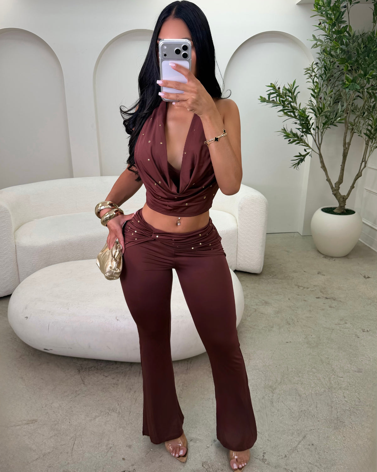 Bronze Desire Pant Set