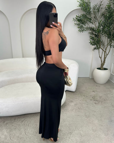 Nights In Noire Maxi Set