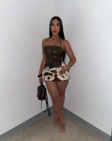 Western Baddie Skirt Set