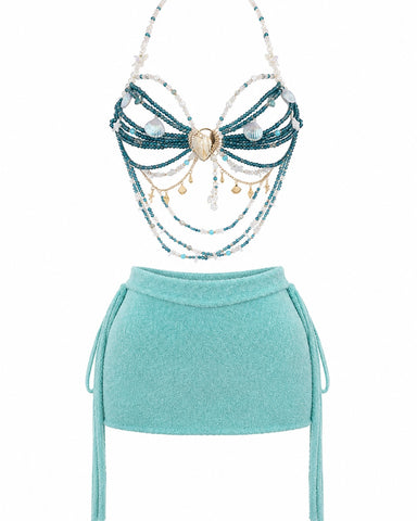 Beaded Vacation Sets (Skirt + Beaded Top)