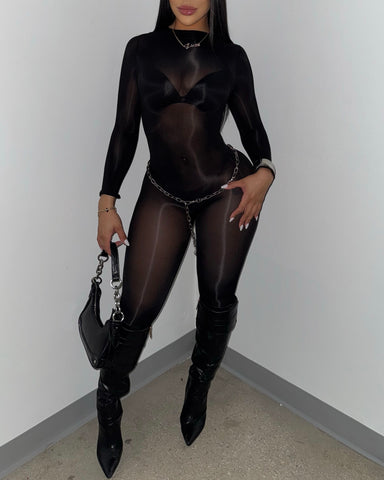 Mesh & Sexy Jumpsuit