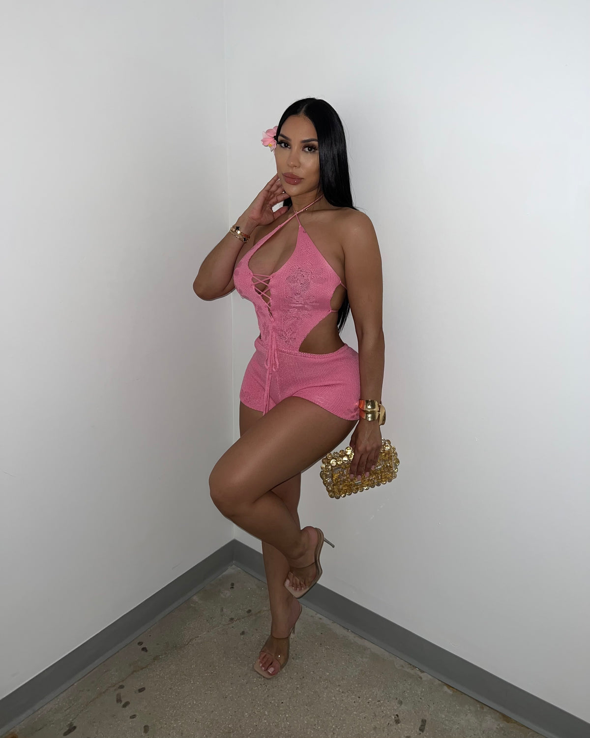 Hibiscus Heat Romper