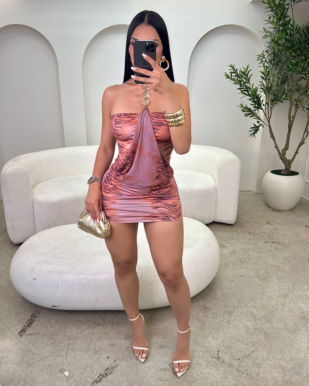 Sahara Glow Mini Dress