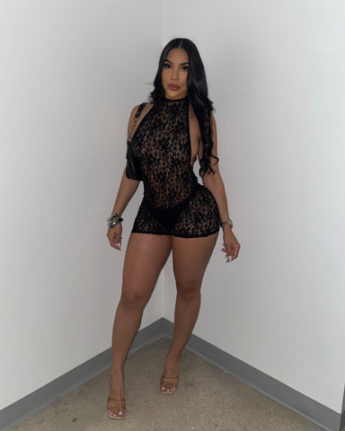 Got Your Attention Lace Mini