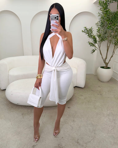 Bianca Tie Front Romper