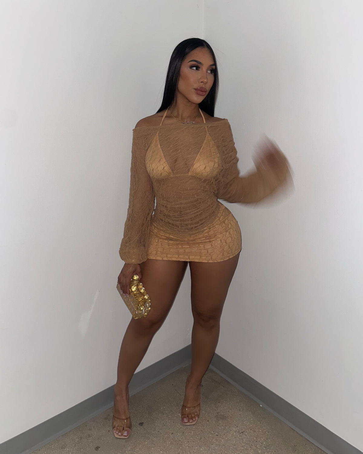 After Dark Lace Mini (Nude)
