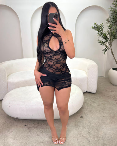 Hint Of Gold Mini Dress