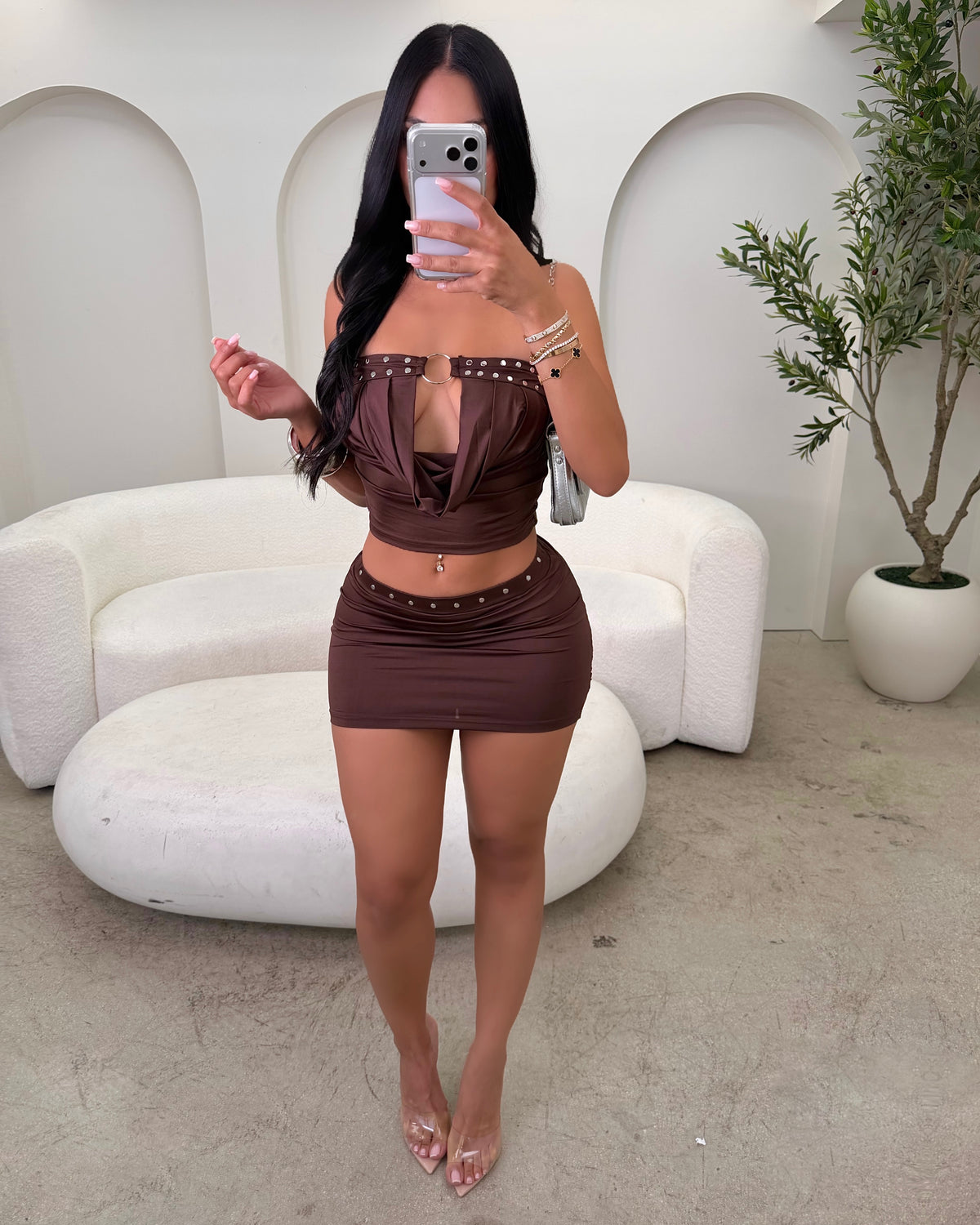 Chrome Temptation Skirt Set