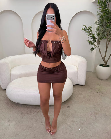 Chrome Temptation Skirt Set