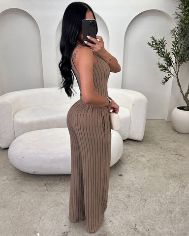Alina Pant Set (Taupe)