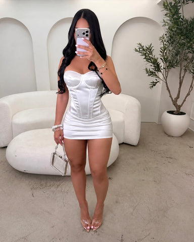 Satin Affair Skirt Set