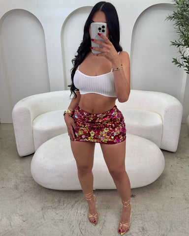 Garden Glitz Mini Skirt