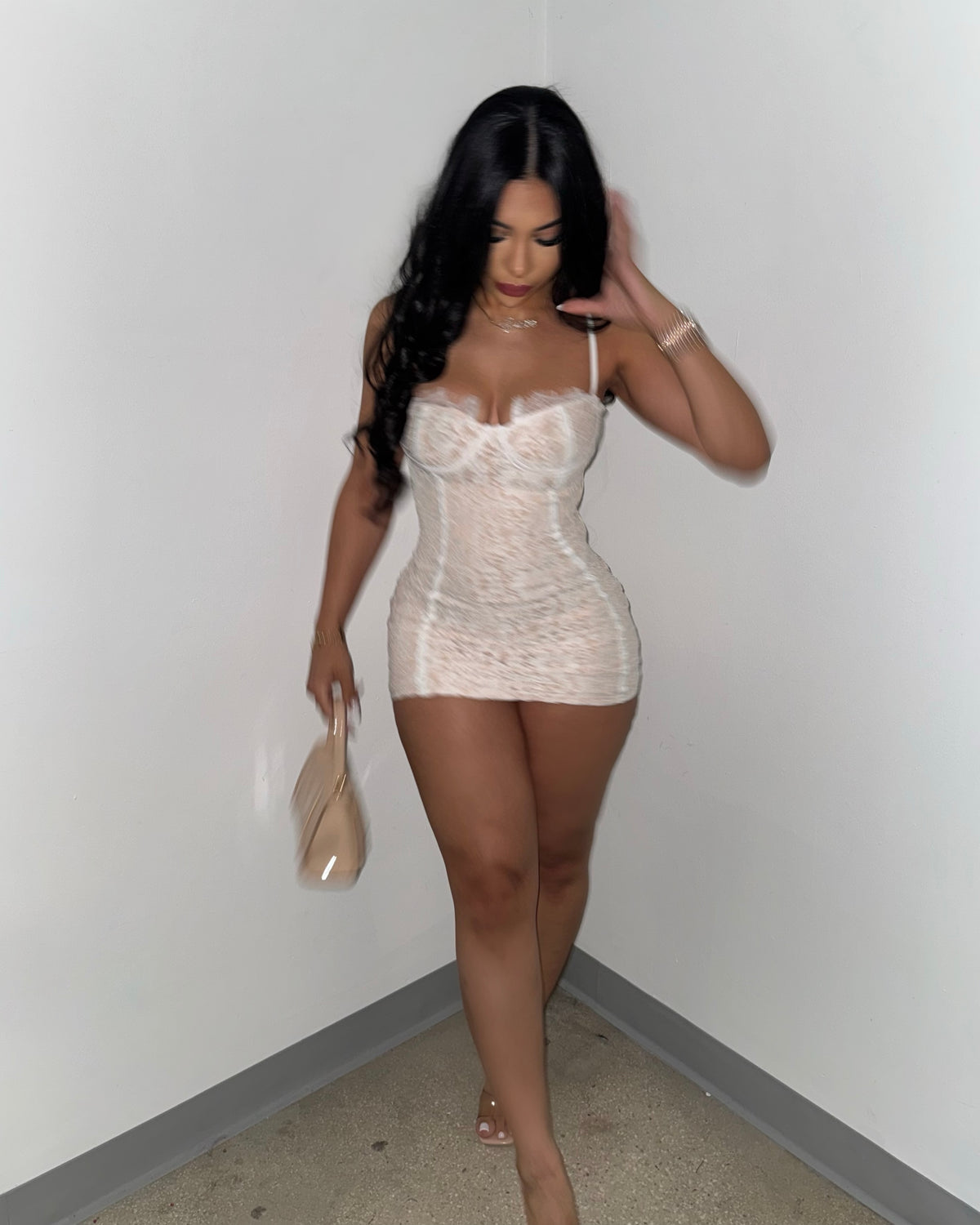 Lace Romancé Minidress (White)