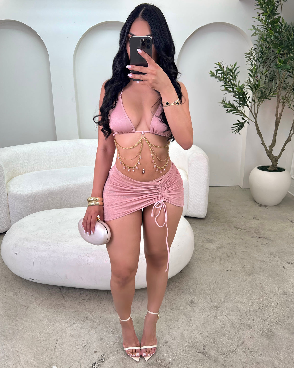 Rosè Glow 3 Pc Swim Set