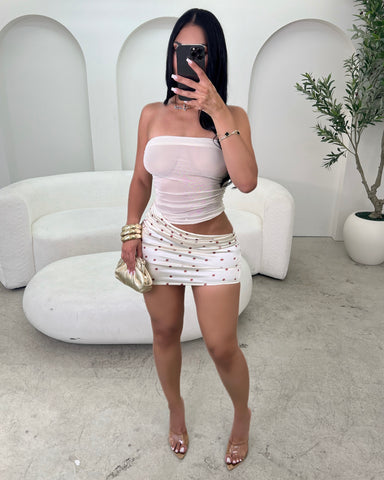 Rosé Rendezvous Mini Dress