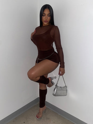 Cocoa Heat Short Set