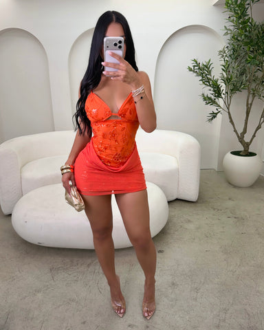 Tropical Babe Sequin Mini