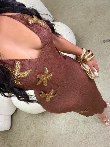 Bronzed Coast Knit Midi