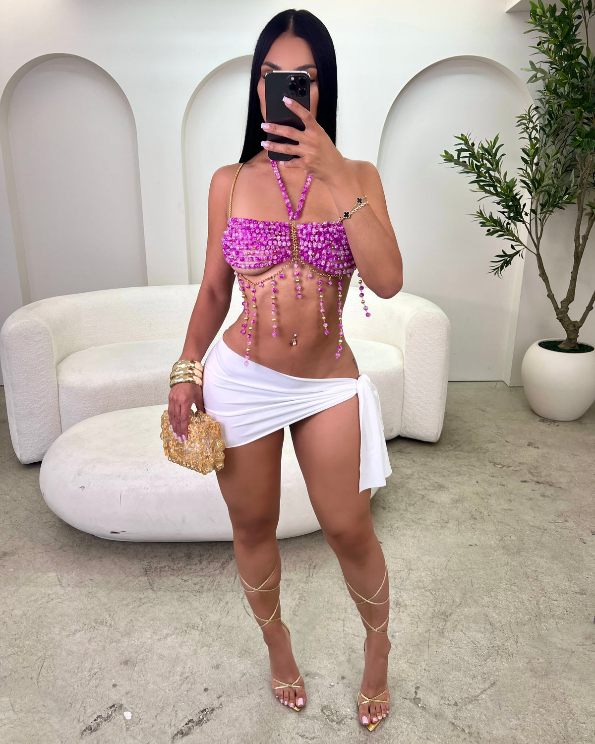 White Wrap Skirt