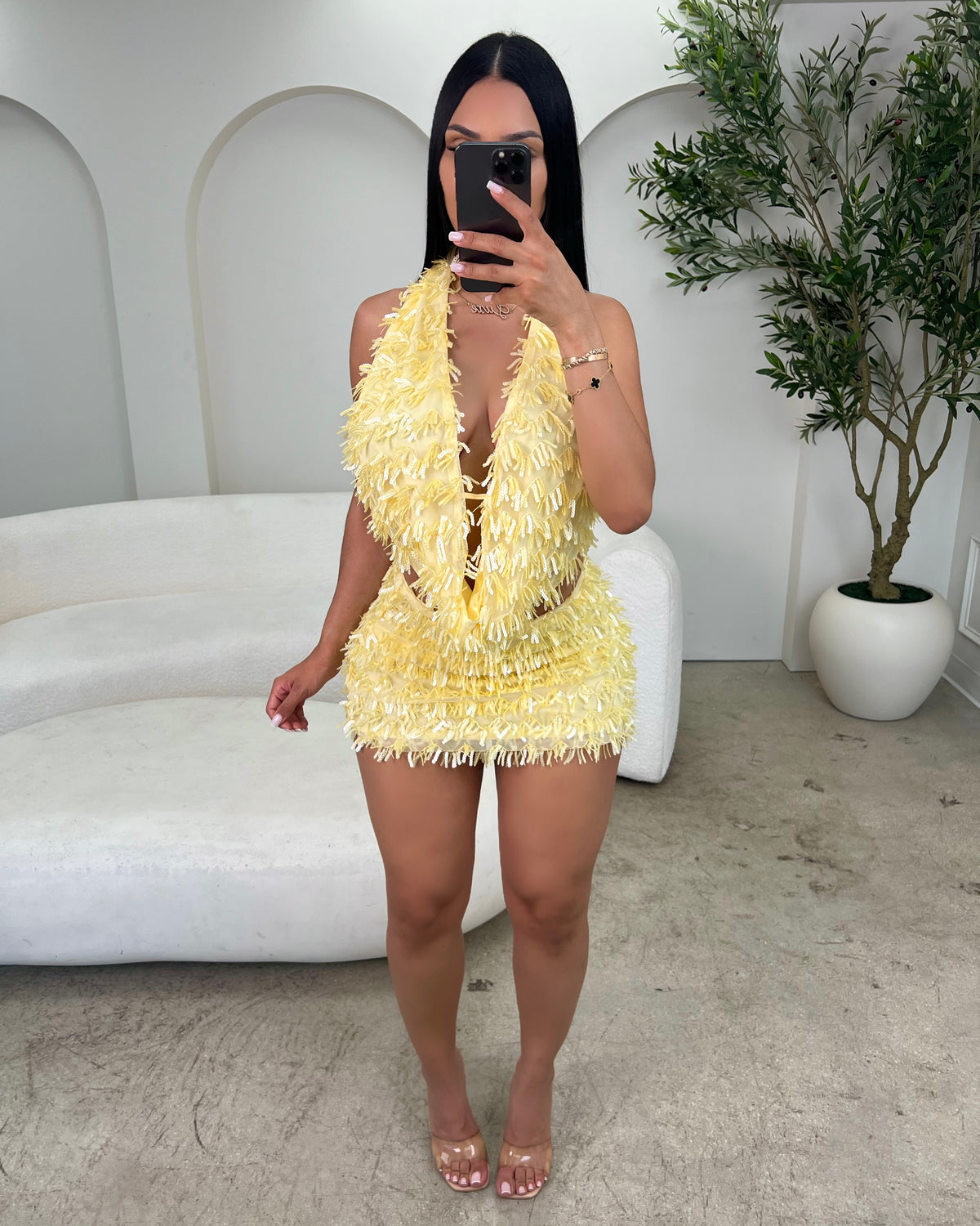 Limoncello Sparkle Skirt Set