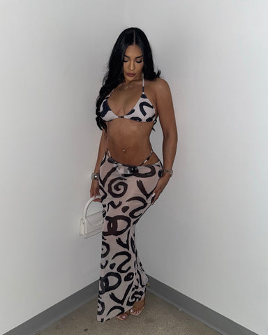 Prints & Beach Clubs Bikini Set