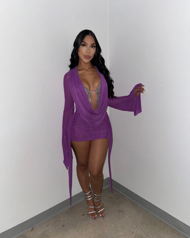Sheer Love Mesh Mini (Teal) (Purple)