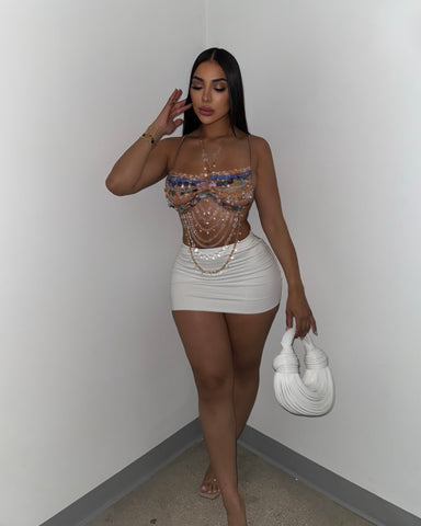 Crystal Kiss Beaded Top