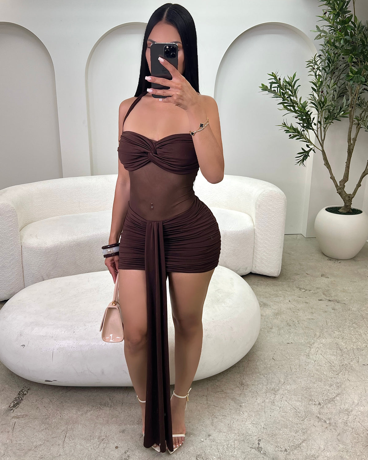 Mocha Hour Drape Mini