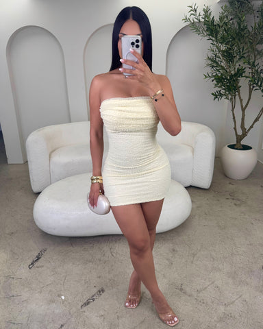 Champagne Wishes Beaded Mini