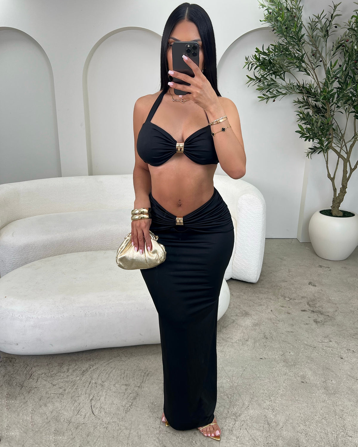 Nights In Noire Maxi Set