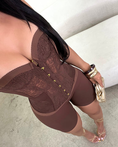 Femme Fatal Corset (Brown)