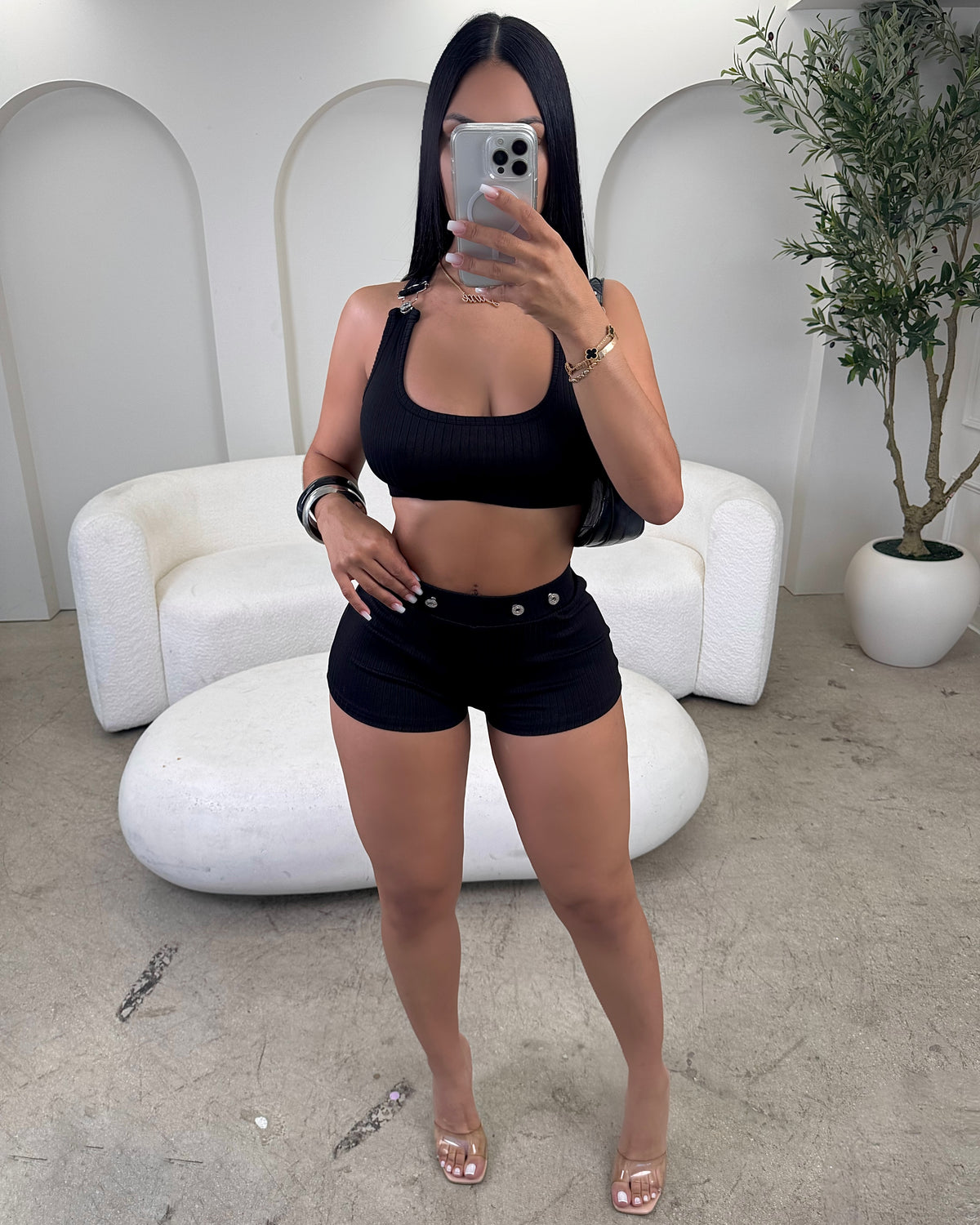 Chill & Sexy Ribbed Short Set