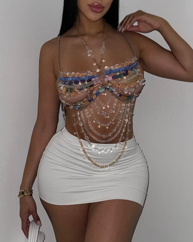 Crystal Kiss Beaded Top
