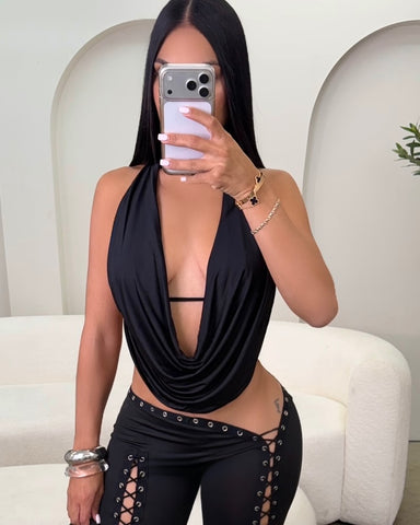Black Drape Top