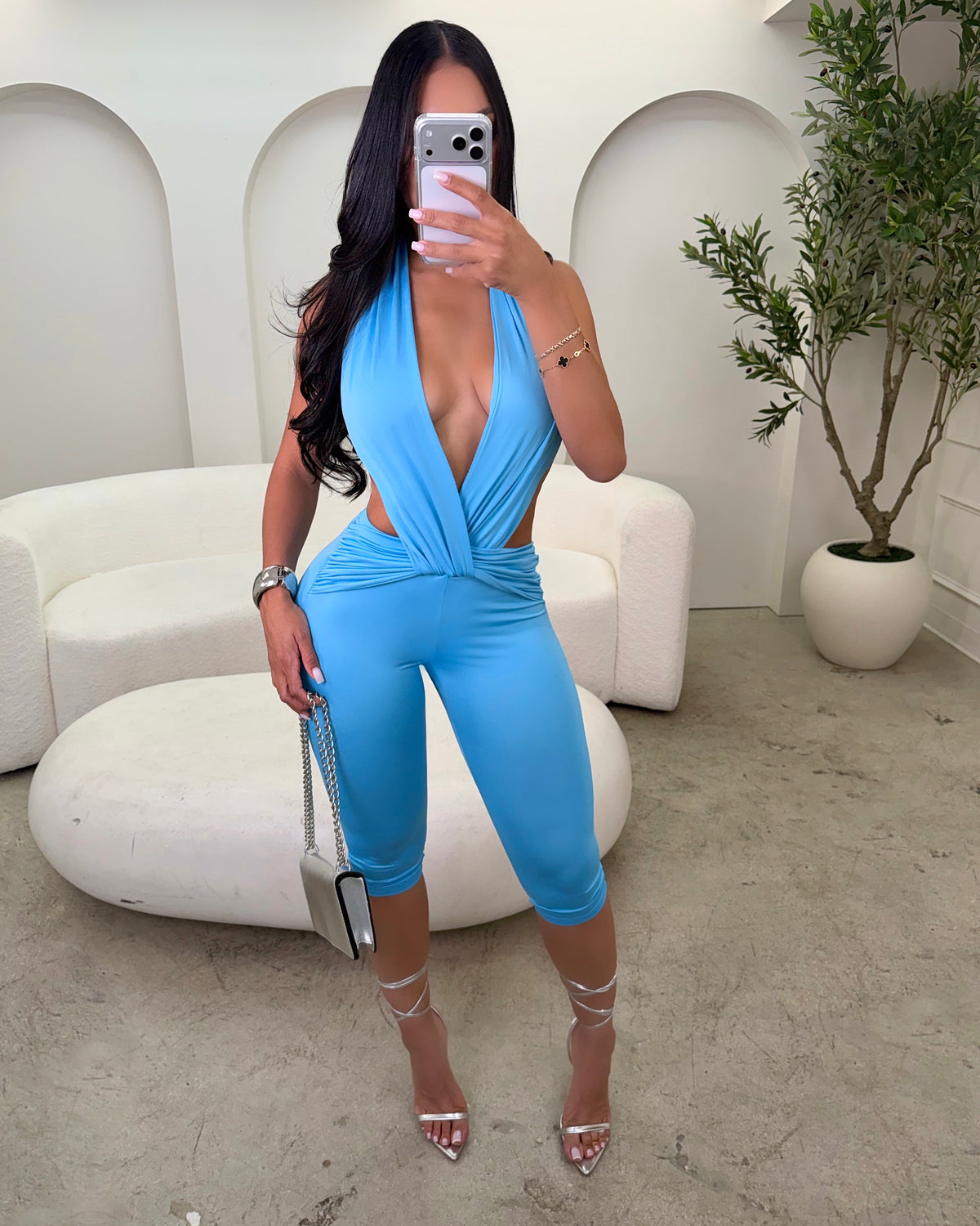 Blue Bellini Romper