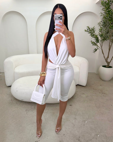 Bianca Tie Front Romper
