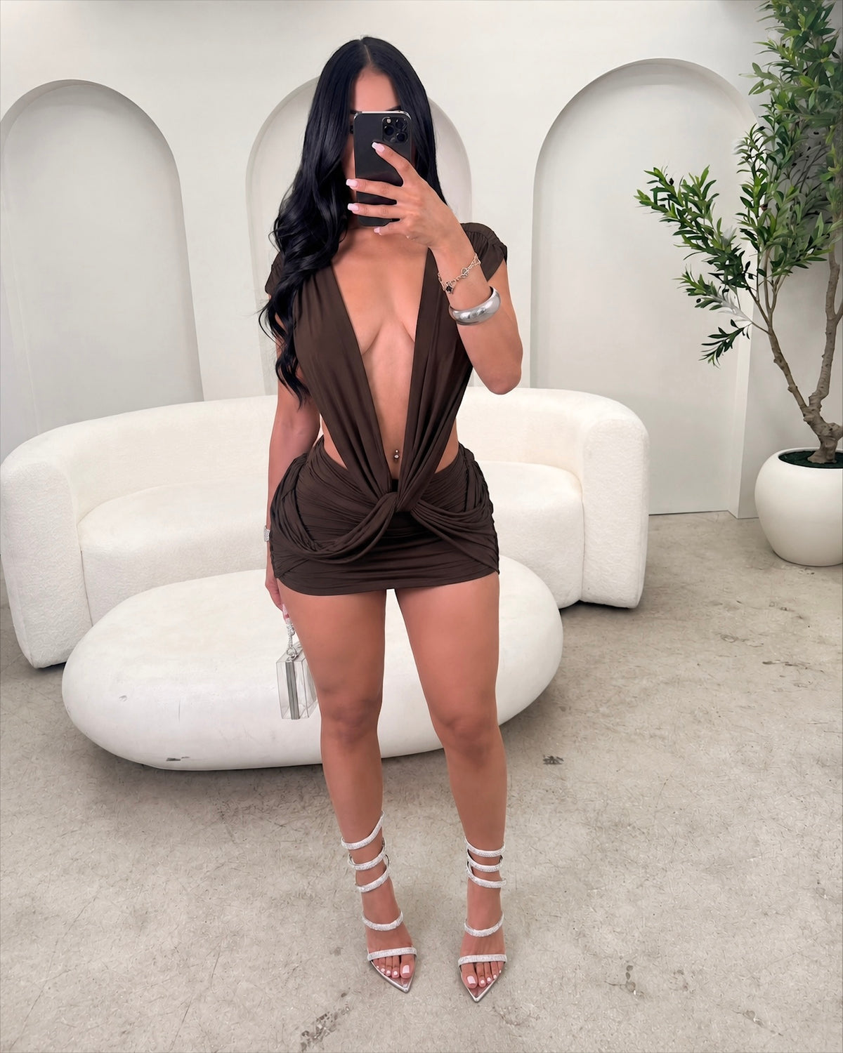 Espresso Temptation Mini Dress