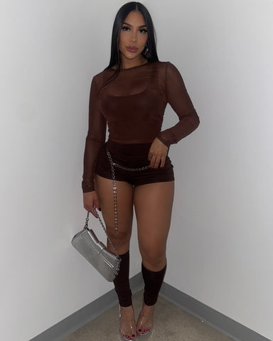 Cocoa Heat Short Set