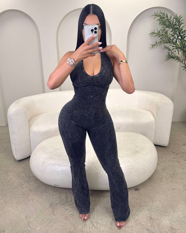 Trendy Acid Wash Jumpsuit