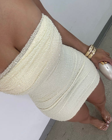 Champagne Wishes Beaded Mini