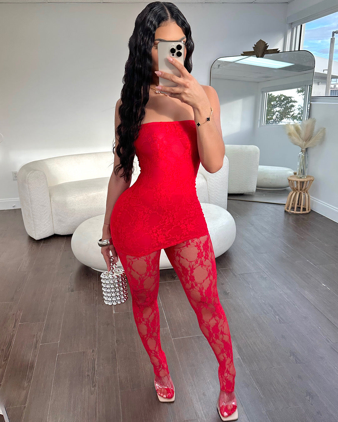 Lace in Lust Dress Set