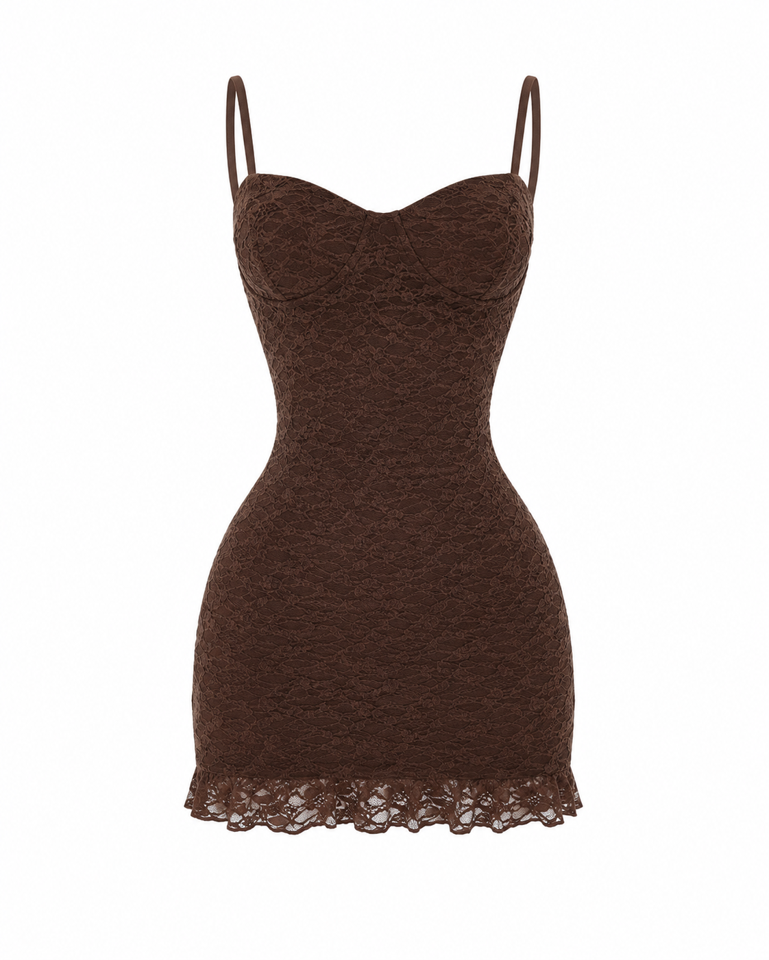 Mocha Dreams Lace Mini