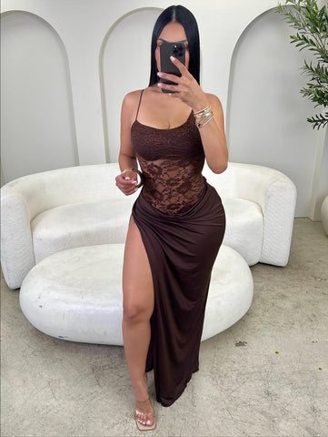 Mocha Lace Dream Maxi