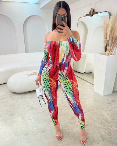 Color Your World Scrunch Booty Jumpsuit