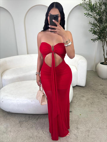 Sheer Temptation Maxi (Red)