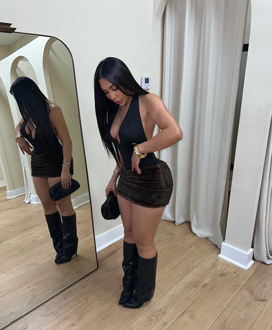 Chestnut Charm Mini Skirt